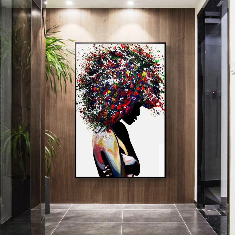 Lisslune | EMPOWERED | Graffiti Art on Canvas - Black Women in Art | Enrich your living space with inspiring African Art