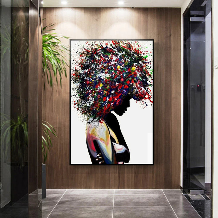 Lisslune | EMPOWERED | Graffiti Art on Canvas - Black Women in Art | Enrich your living space with inspiring African Art
