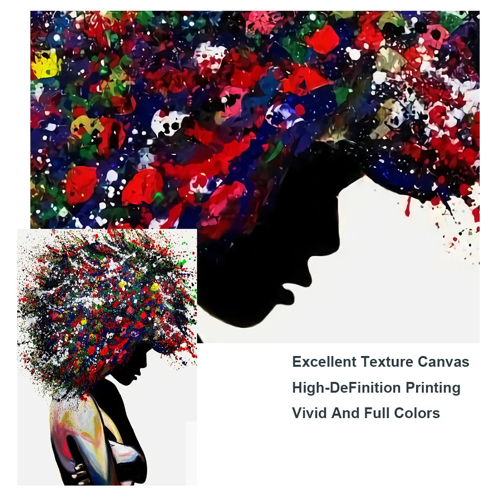 Lisslune | EMPOWERED | Graffiti Art on Canvas - Black Women in Art | Enrich your living space with inspiring African Art