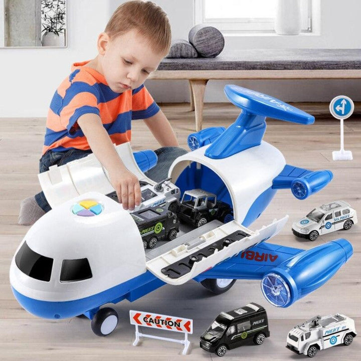 Lisslune | SkyExplorer Airplane Playset – 20-piece Roleplay & Building Set for Children
