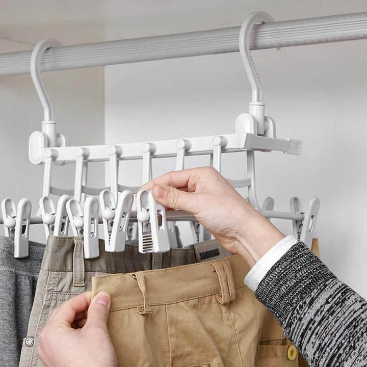 Lisslune | Foldable Non Slip Easy Storage Smart Clothes Hanger