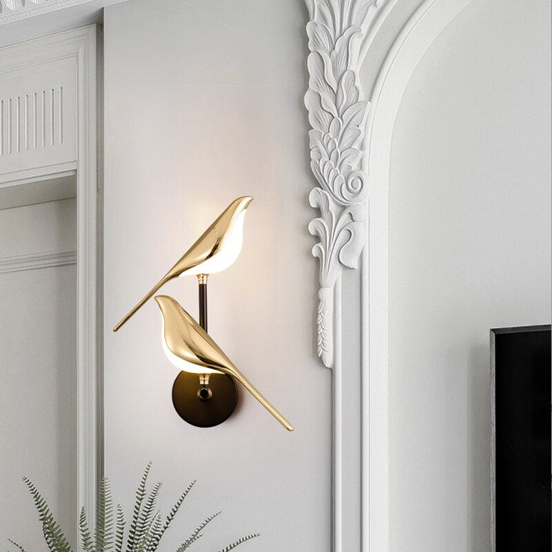 Lisslune | Modern Bird Wall Lamp - AviaryGlow