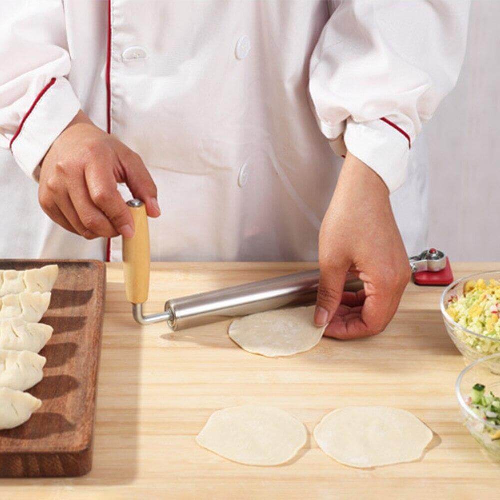 Lisslune | Stainless Steel Easy Dough Roller Pin