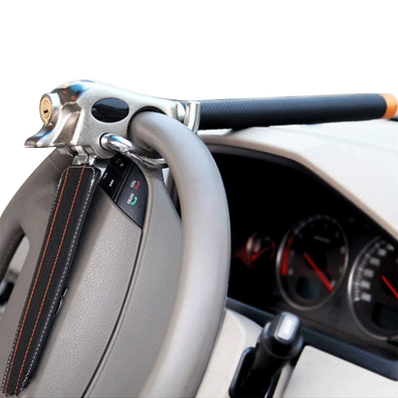 Lisslune | Foldable Steering Wheel Anti-theft Bar with Alarm Function – The Powerful Car Security Device