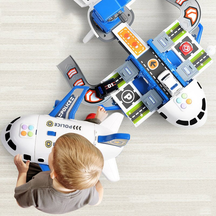 Lisslune | SkyExplorer Airplane Playset – 20-piece Roleplay & Building Set for Children