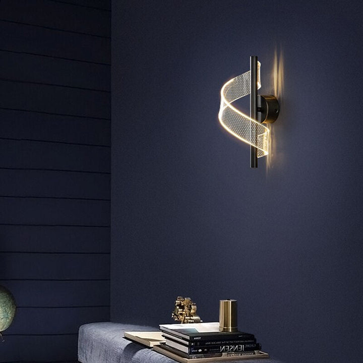 Lisslune | Luxury Glass Wall Lamp with Candle Holder