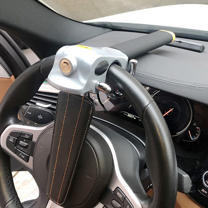 Lisslune | Foldable Steering Wheel Anti-theft Bar with Alarm Function – The Powerful Car Security Device