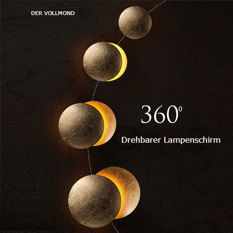 Lisslune | SolGlow Solar Eclipse LED Wall Light | Modern Mood Light | Elegant Wall Lamp for Living Room & Bedroom