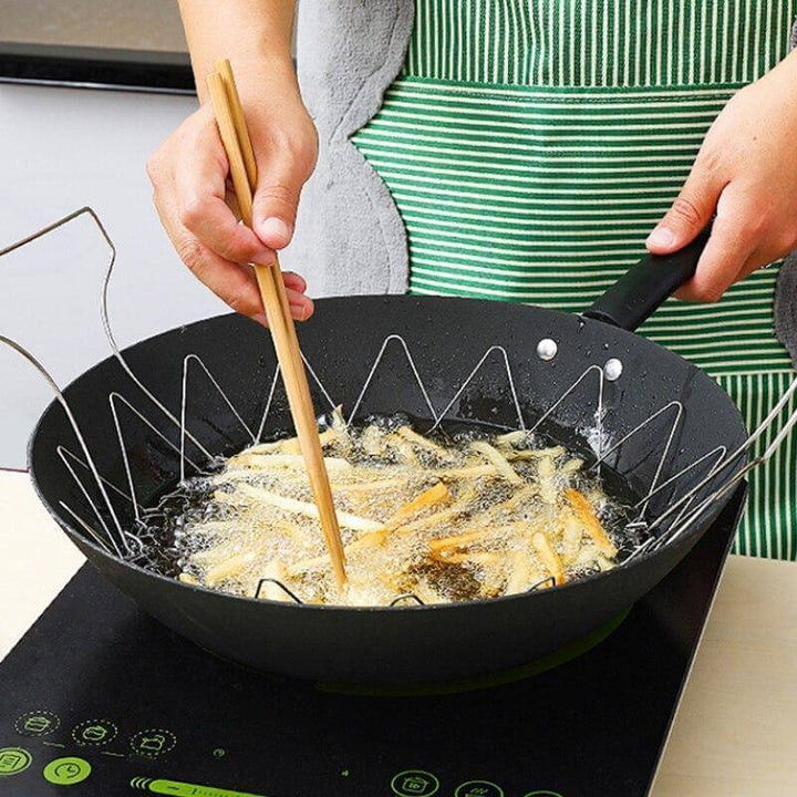 Lisslune | Multifunctional Stainless Steel Folding Deep Fry Drainer Basket