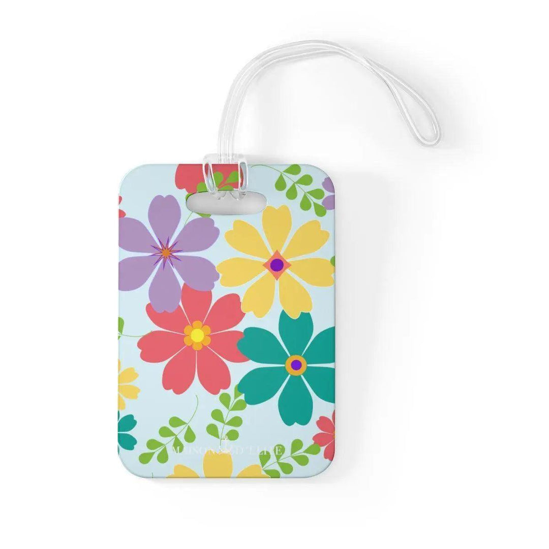 Lisslune | Tropical Blossom Customized Travel Tag: Personalized Adventure Essential