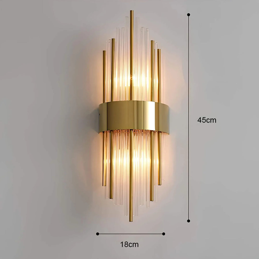 Lisslune | Wall lamp with crystal decoration
