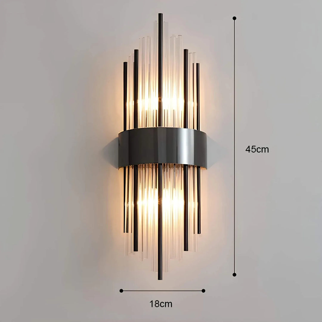Lisslune | Wall lamp with crystal decoration