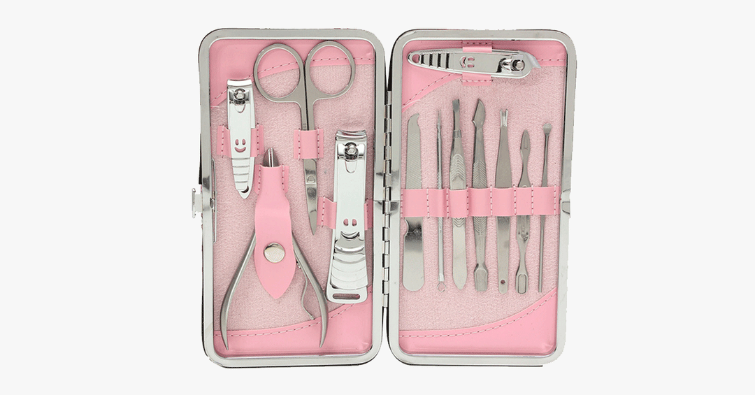 Lisslune | 12-piece Stainless Steel Professional Manicure Set