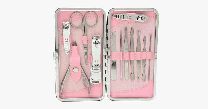 Lisslune | 12-piece Stainless Steel Professional Manicure Set