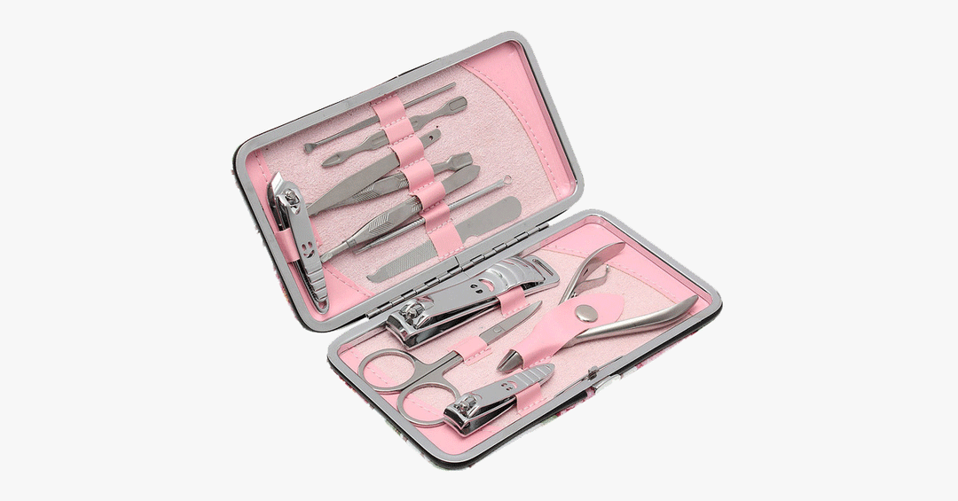 Lisslune | 12-piece Stainless Steel Professional Manicure Set