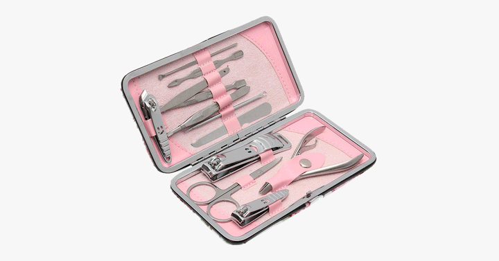 Lisslune | 12-piece Stainless Steel Professional Manicure Set