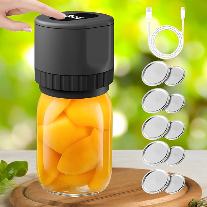 Lisslune | Electric Mason Jar Vacuum Sealer with LED Display