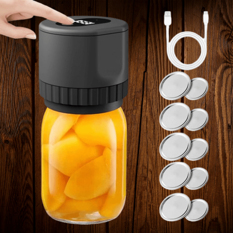 Lisslune | Electric Mason Jar Vacuum Sealer with LED Display