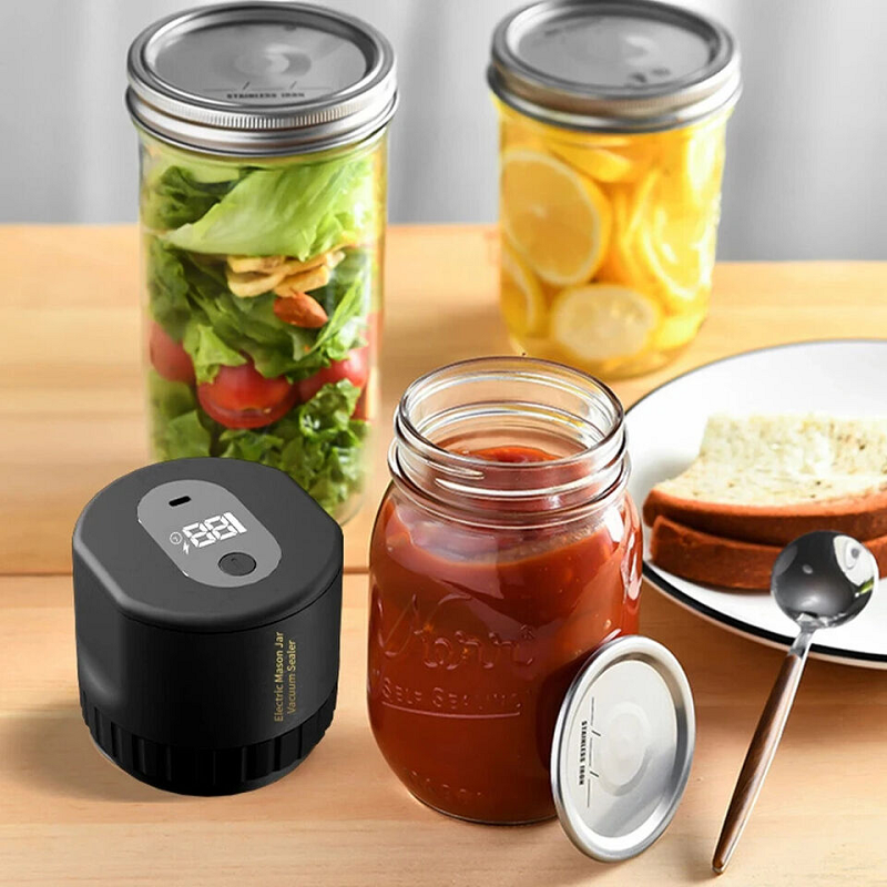 Lisslune | Electric Mason Jar Vacuum Sealer with LED Display