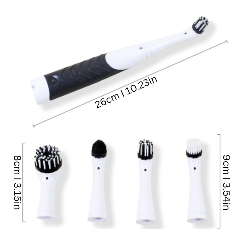 Lisslune | Sonic Cleaning Brush | Versatile, Dual Scrubbing Modes & Effortless Grime Removal for Homeowners