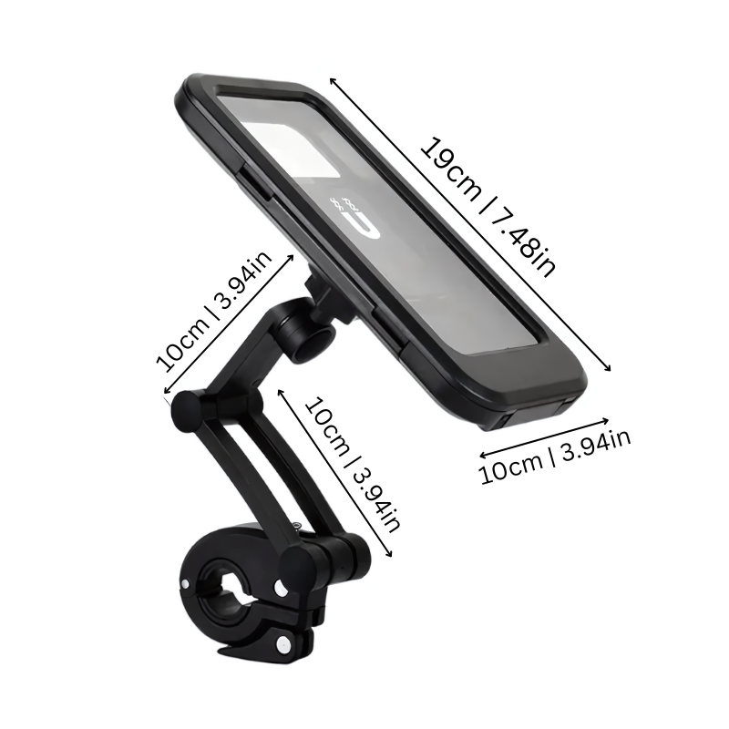 Lisslune | SafeRide Waterproof Phone Holder – 360° Rotatable for Bike and Rain Weather