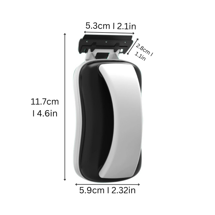Lisslune | Magnetic Aquarium Glass Cleaner | Easy-Grip Design & Corner-Savvy Blades for Crystal-Clear Views and Algae-Free Habitats