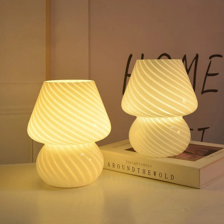 Rynx | Glass spiral striped lamp