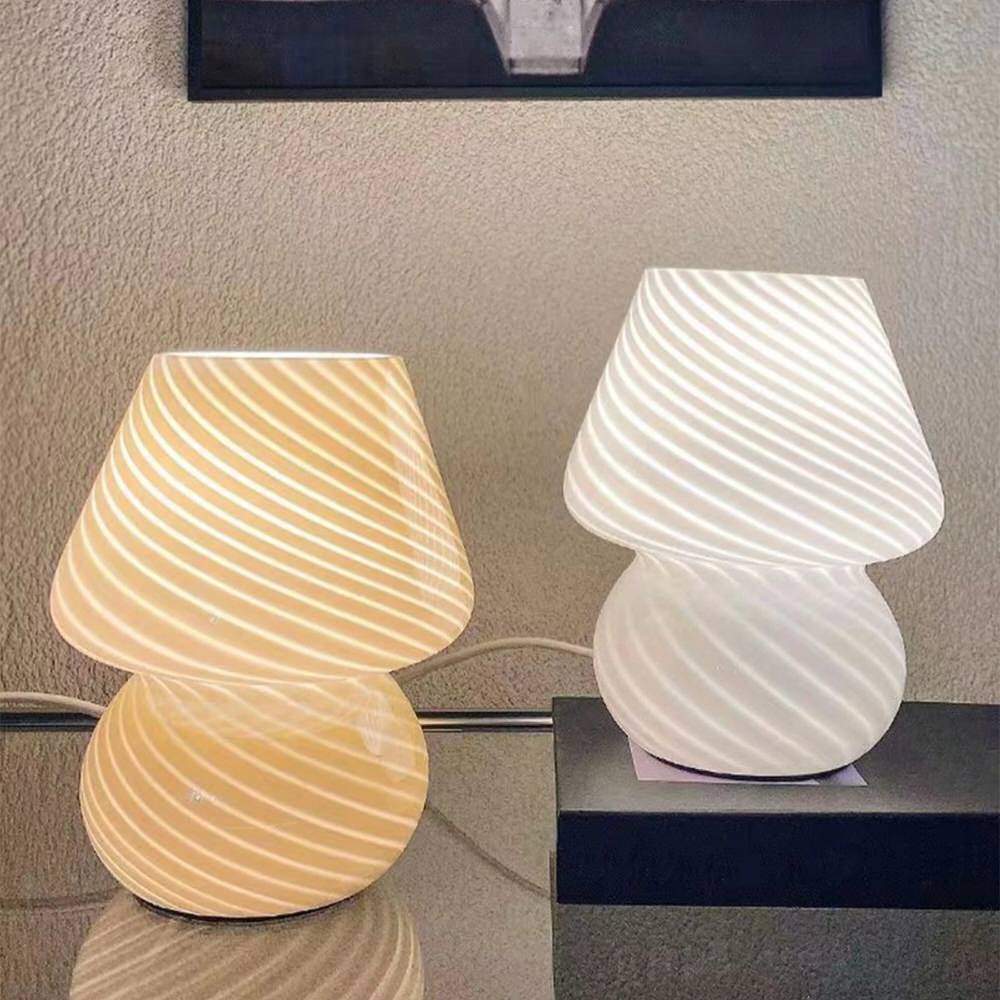 Rynx | Glass spiral striped lamp