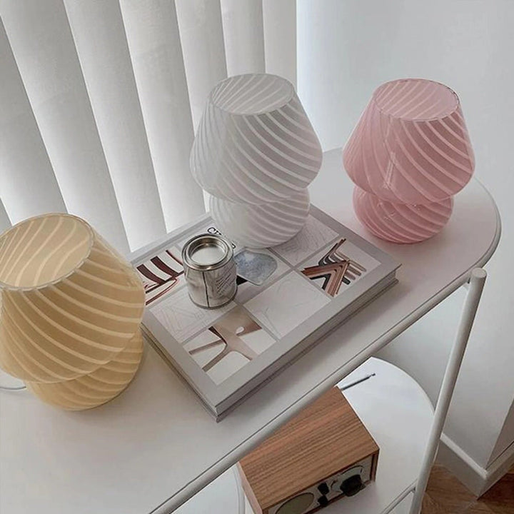 Rynx | Glass spiral striped lamp