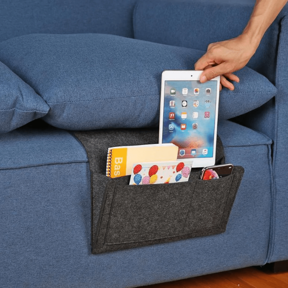 Lisslune | Elegant Bedside Caddy – Durable Felt Nightstand Organiser | Stylish & Practical Storage Solution