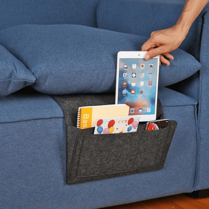 Lisslune | Elegant Bedside Caddy – Durable Felt Nightstand Organiser | Stylish & Practical Storage Solution