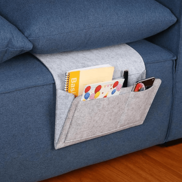 Lisslune | Elegant Bedside Caddy – Durable Felt Nightstand Organiser | Stylish & Practical Storage Solution