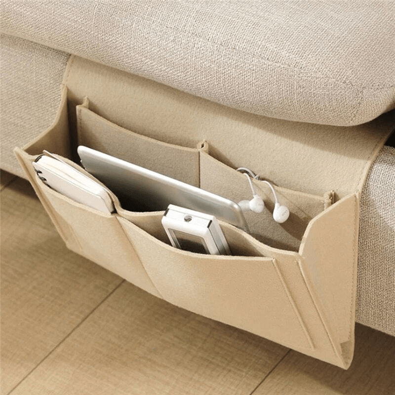 Lisslune | Elegant Bedside Caddy – Durable Felt Nightstand Organiser | Stylish & Practical Storage Solution