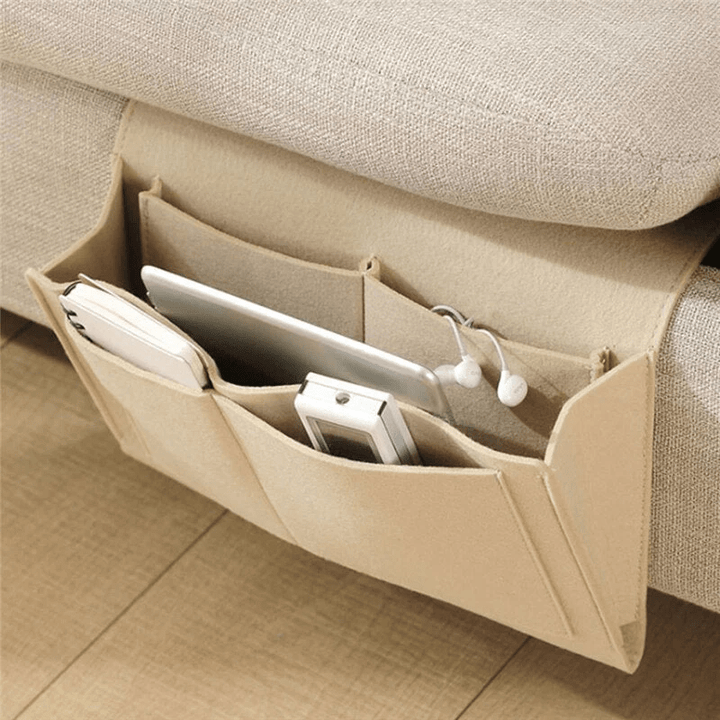 Lisslune | Elegant Bedside Caddy – Durable Felt Nightstand Organiser | Stylish & Practical Storage Solution