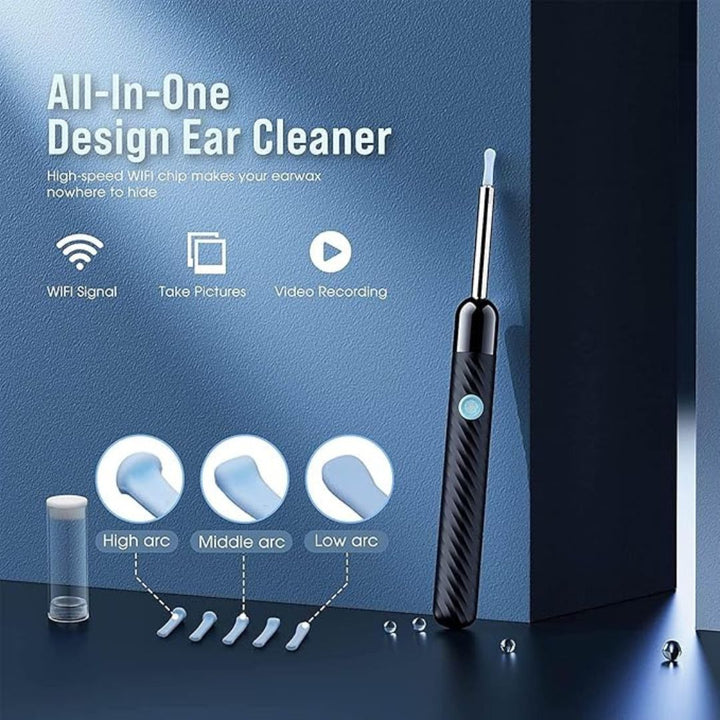 Lisslune | Ear Wax Removal Tool | 1080P HD Camera, LED Lights & Adjustable Scoops for Safe Ear Hygiene at Home