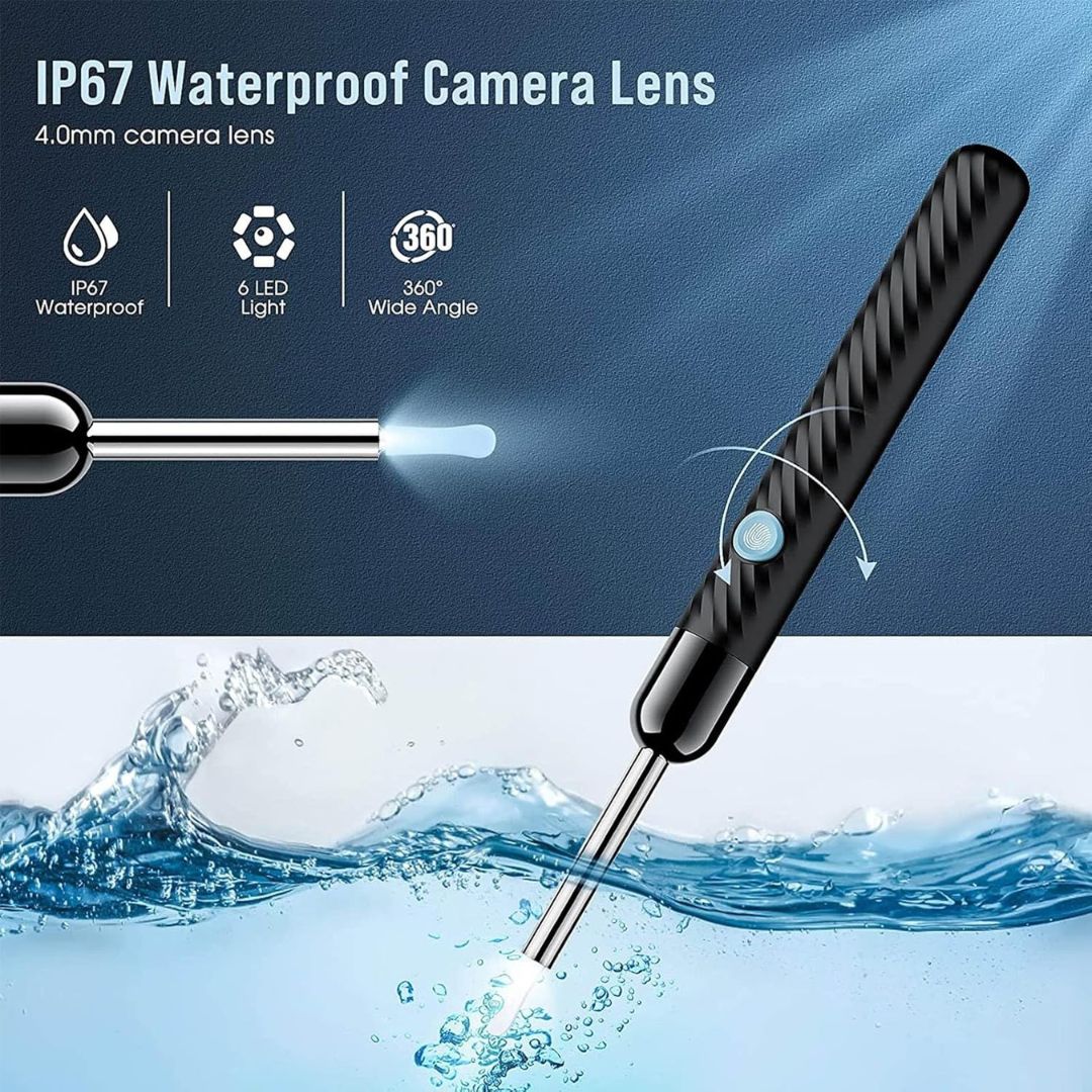 Lisslune | Ear Wax Removal Tool | 1080P HD Camera, LED Lights & Adjustable Scoops for Safe Ear Hygiene at Home