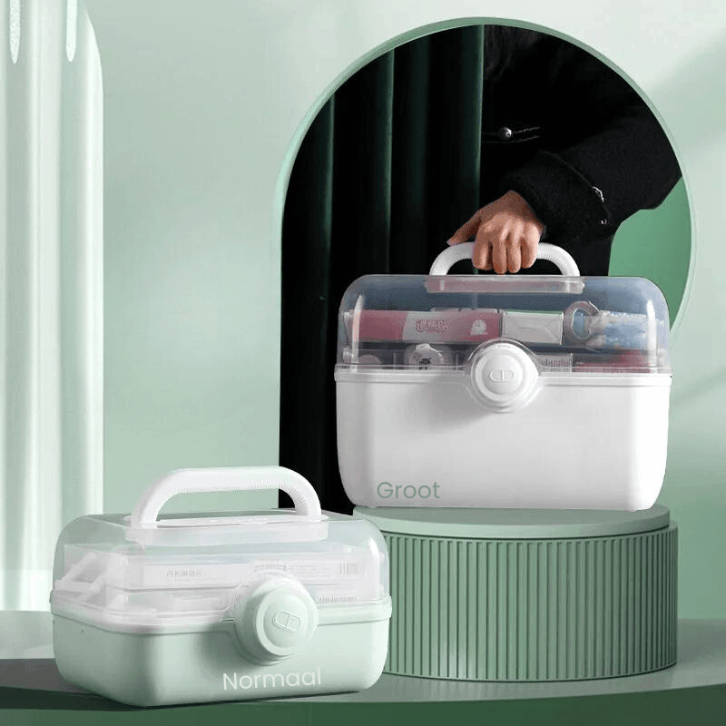 Lisslune | MediSmart Pill Organiser – Compact Weekly Medicine Storage Box for Home & Travel