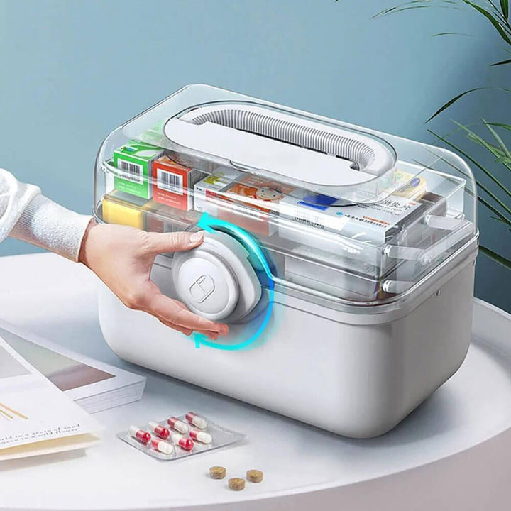 Lisslune | MediSmart Pill Organiser – Compact Weekly Medicine Storage Box for Home & Travel
