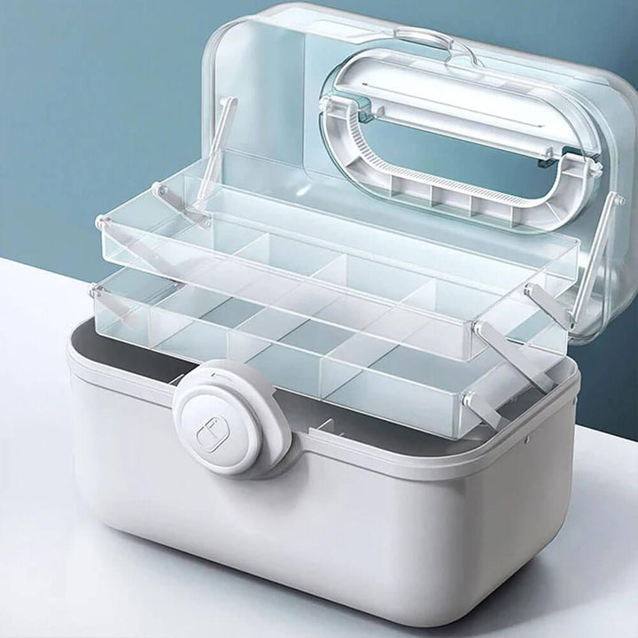 Lisslune | MediSmart Pill Organiser – Compact Weekly Medicine Storage Box for Home & Travel