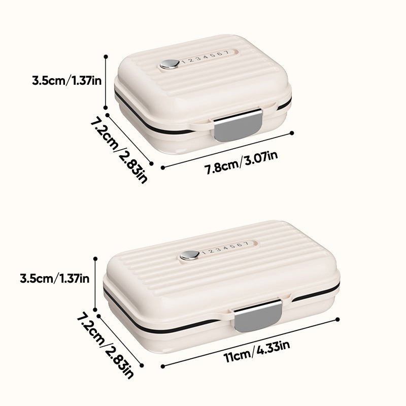 Lisslune | MediVault – Compact Pill Box with Triple Seal Protection