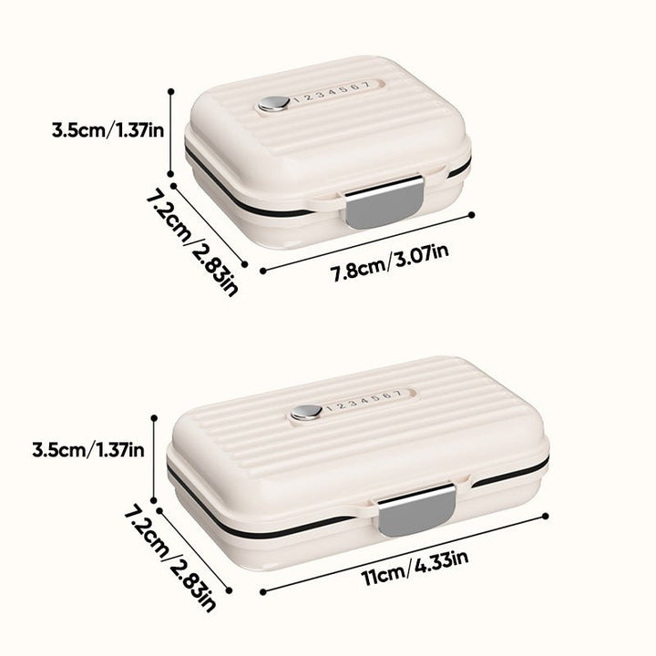 Lisslune | MediVault – Compact Pill Box with Triple Seal Protection
