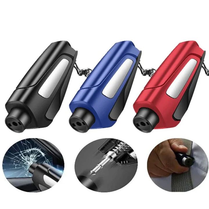 Lisslune | Car emergency hammer with seat belt cutter – Compact safety hammer for rescue & escape