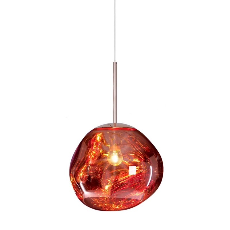 Lisslune | Melt Pendant Light Fixture - Modern Glass Hanging Lamp for Kitchen Island & Dining Room