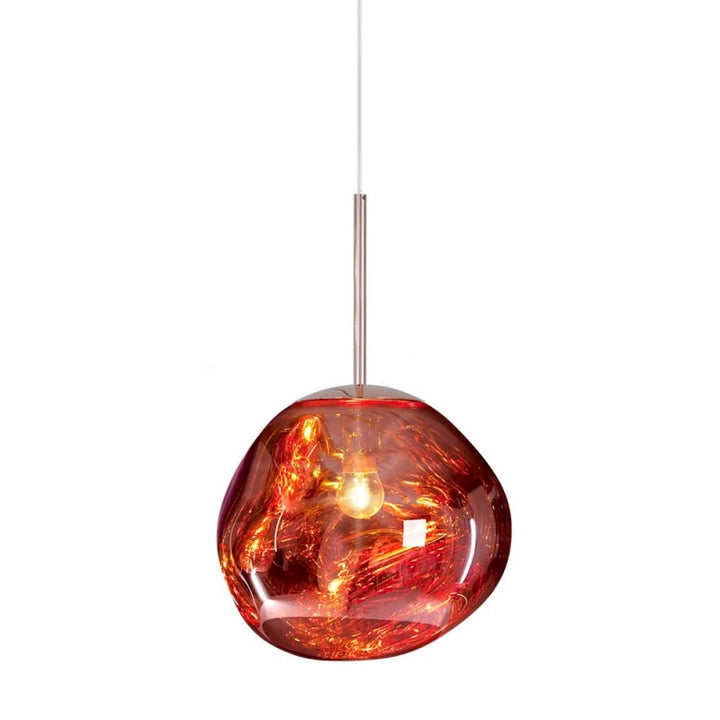 Lisslune | Melt Pendant Light Fixture - Modern Glass Hanging Lamp for Kitchen Island & Dining Room