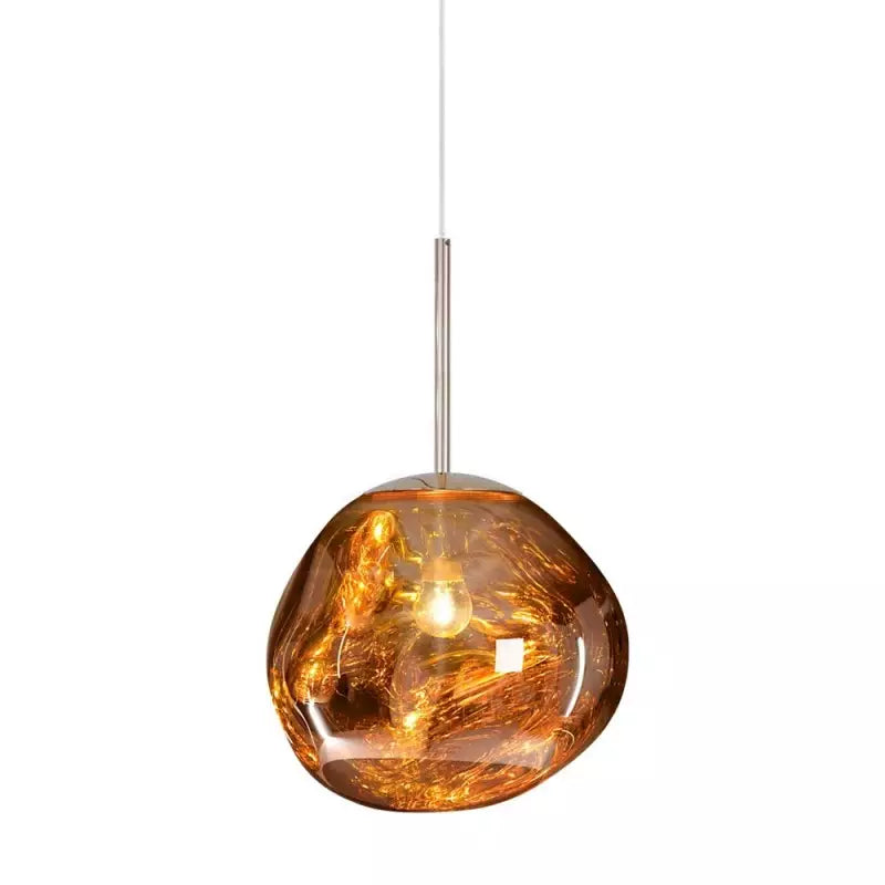 Lisslune | Melt Pendant Light Fixture - Modern Glass Hanging Lamp for Kitchen Island & Dining Room