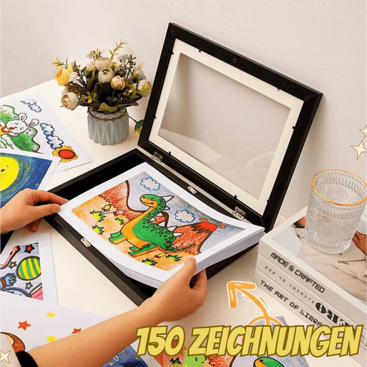 Lisslune | Memory Frame – Interchangeable frame for children's drawings with space for up to 150 works