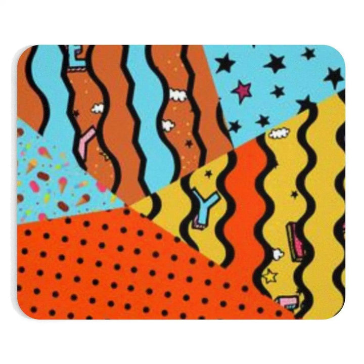 Lisslune | Luxe Memphis Desk Mouse Pad: Enhance Your Workspace Experience