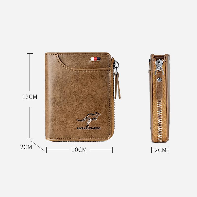 Lisslune | Kangaroo Men's RFID-blocking Wallet, Multifunctional Credit Card Holder