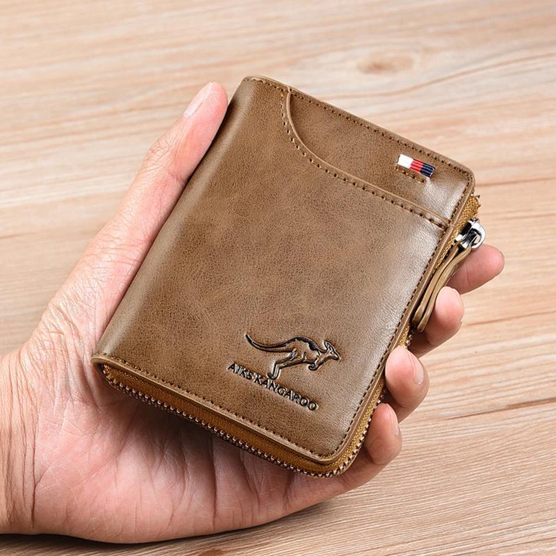 Lisslune | Kangaroo Men's RFID-blocking Wallet, Multifunctional Credit Card Holder