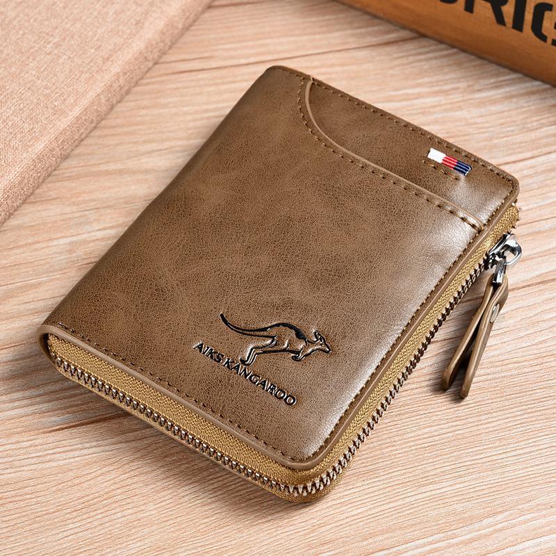 Lisslune | Kangaroo Men's RFID-blocking Wallet, Multifunctional Credit Card Holder